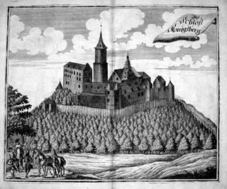 1720   Burg Königsberg Bayern Haßberge Kupferstich