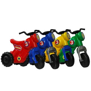 Kinder Dreirad im Motorrad Design   4 Farben Laufrad Lauflernrad