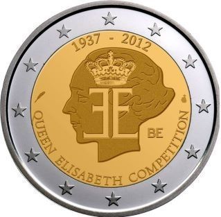 Euro Sondermünzen Belgien 2012 75 Jahre Königin Elisabeth   Int
