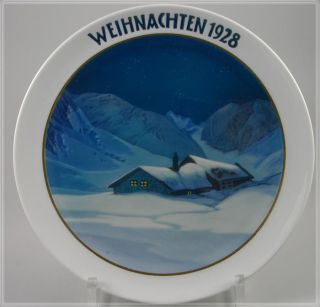 Rosenthal Weihnachtsteller 1928 Heinrich Fink