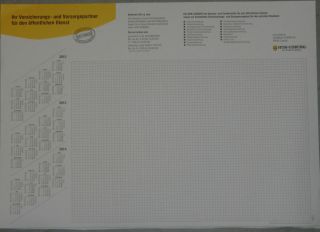 Papier 600x 420 geleimt 30Blätter Kalender 2012/2013/2014