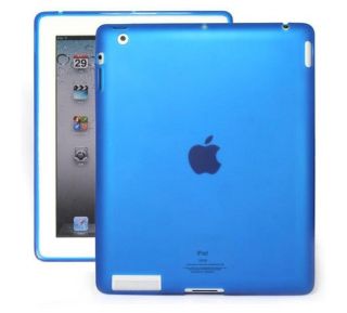 das neue iPad 3 & 2 blau TPU Tasche Silikon Schutz Hülle + 1 x