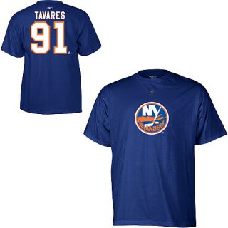 NHL T Shirt NEW YORK ISLANDERS John Tavares #91 blue L