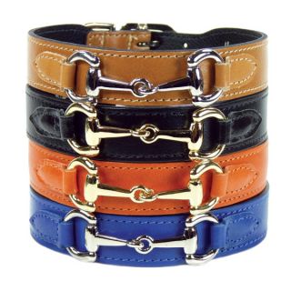 Hartman & Rose In the Style Gucci Style Leather Dog Collar   Dog   Boutique