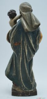 original alte Madonna Holz 40 cm Südtirol Figur handgeschnitzt Maria