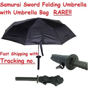 Japanese Samurai Sword Folding Umbrella Japan Weapon Ninja Fast