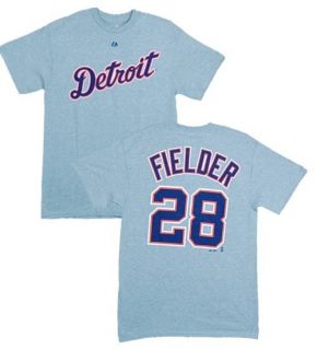 MLB Baseball Name&Number T Shirt DETROIT TIGERS Prince Fielder #28