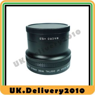 58mm 0.25x Wide Angle Fisheye Lens + Detachable Marco Lens for Canon