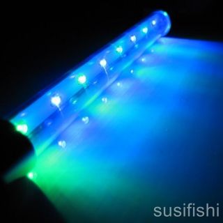 1x 8er LED Aquarium Beleuchtung Licht Lampe Blau & Grün