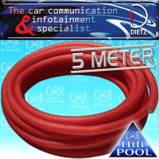 Meter rotes 10mm² Stromkabel Car Powerkabel Kabel rot