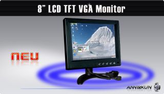 20cm LCD TFT PC Monitor VGA Anschluss + Einbaurahmen