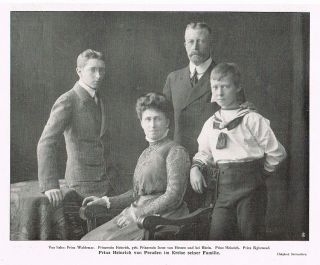 Prinz Heinrich von Preussen 1910 Prinzessin Irene von Hessen und bei