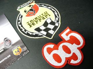Aufnäher FIAT 500 Sticker patch Ferrari Tributo 695 Abarth ecusson