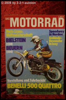 Das Motorrad 14/74 Benelli 500 Quattro BMW Motoren