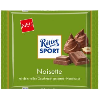 78EUR/1kg) Ritter Sport Noisette 100g Schokolade 5 Tafeln