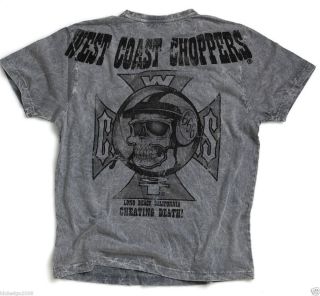 West Coast Choppers T Shirt WCC Neu Old School vintage grau Harley