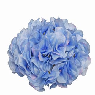Kunstblumen Hortensie Kopf 21cm blau kuenstliche Hydrangea