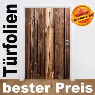 TF15 Holz Rustikal Türfolie Türposter Türtapete Glasdecor Tür
