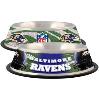 Baltimore Ravens Stainless Steel Pet Bowl   Team Shop   Dog