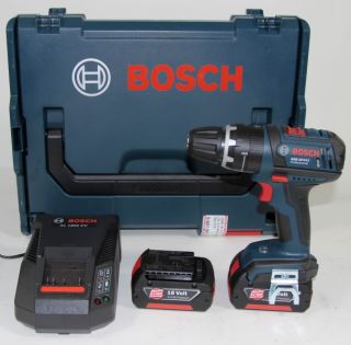 Bosch GSB 18 V Li Akku Schlagbohrschrauber 2x 3.0 Ah Li Ion Set