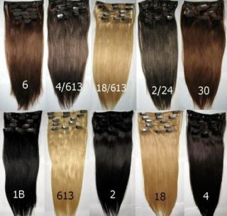 Queens Hair. de Echthaar Clip In Extensions Haarverlängerung 55 cm