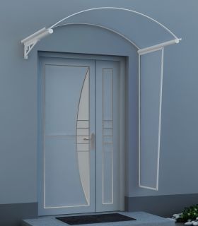 Haustürdach Türdach Vordächer ANGEL 1,80x1,20 m o. Seitenschutz