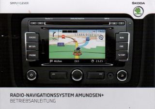 SKODA Radio   Navigationssystem Amundsen Betriebsanleitung Handbuch