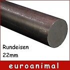 Rundstahl 22 mm Länge 500mm bis 3x2000mm Rund Eisen Rundmaterial