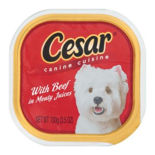 cesar canine cuisine Beef in Meaty Juices Dog Food   Sale   Dog
