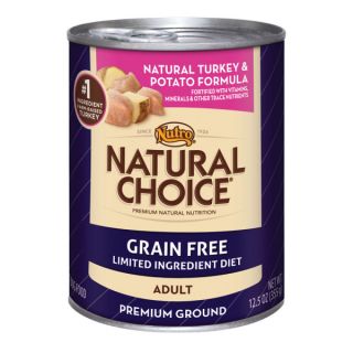 Nutro Natural Choice Grain Free Adult Natural Turkey & Potato Formula Dog Food   Dog