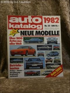 Auto Katalog Autokatalog AMS 1982 Nr. 25