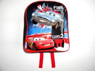 Cars2 Back pack Kinder Rucksack Tasche schwarz / rot mit großem Motiv