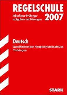 Regelschule Thüringen Qualifizierender Hauptschulabschluss 2007