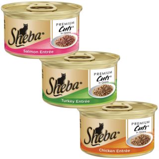 Sheba Premium Cuts Tuna Entre Cat Food   Sale   Cat