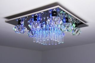 LED Deckenleuchte Farbwechsel Design Lampe mit Fernbedienung