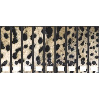 Ordnerrücken Sticker Leopard   Größe 58 x 32 cm, passend für 9