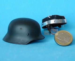 M42 Maßstab 16 Deutsche Infanterie M 42 Wehrmacht Metall Helm