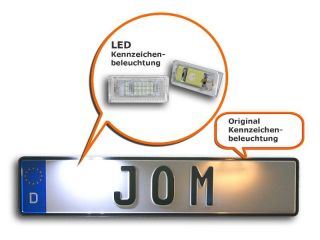 LED Kennzeichenbeleuchtung für BMW E46 Touring + E Prüfzeichen