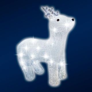Weihnachtsdekoration 40 LEDs Dekofigur Hirsch Leichte Eis