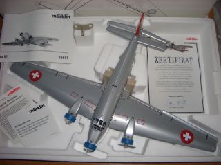 MÄRKLIN JU 52   REPLIKA Nr. 19801 Ju Air Junkers *TOP* Schweiz