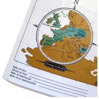 Mini Rubbel Weltkarte   Scratch Map Travel Edition