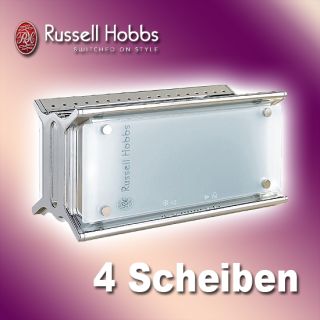 Russell Hobbs Glass Line Design 4 Scheiben Toaster NEU