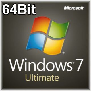 Windows 7 Ultimate 64 Bit SP1 Deutsche Vollversion **24H Blitzversand