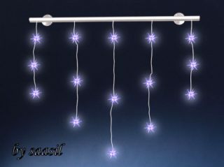 Lichterkette Fenster Weihnachten Stern Sterne 15x LED