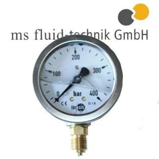 Manometer NG 63   250 bar Edelstahl Glyzerin Hydraulik