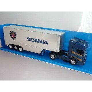 SCANIA R124/400 40 CONTAINER BLAU LKW TRUCK 1/32 NEW RAY MODELL AUTO