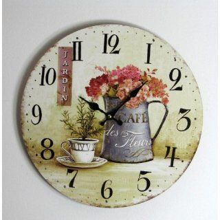 Uhr 33 cm, Antik, Kanne Küche & Haushalt