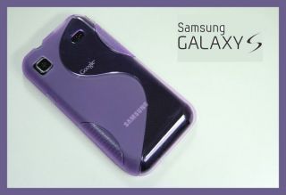 Samsung Galaxy S 1 i9000 Hülle Silikon TPU Case Cover LiLa * Premium