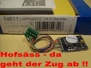 ESU 54611 LokPilot 4.0 DCC brandneu, 8 pol.+ Service 