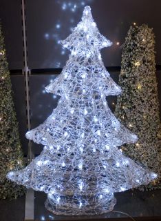 3D Acryl Weihnachtsbaum Tannenbaum beleuchtet Innen Aussen Christbaum